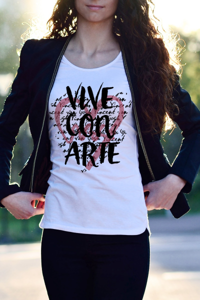 Camiseta Vivir con arte